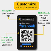 Facebookレビュー要求の名刺 名刺