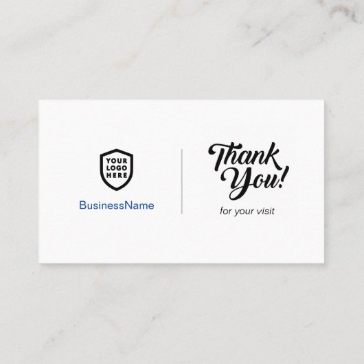 Facebookレビュー |ビジネスQRコードありがとうございます 名刺 (裏面)