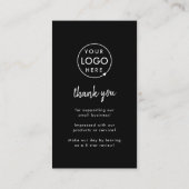 Facebookレビュー |事業評価QRコードブラック 名刺 (裏面)