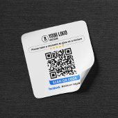 FacebookレビューQRコード率マイビジネス5スター スクエアシール