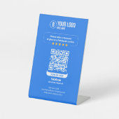 FacebookレビューQRコード率マイビジネス5スター 台座サイン (正面)