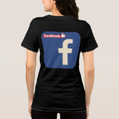 Facebookロゴデザイン トライブレンドＴシャツ (裏面)