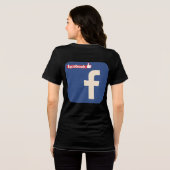 Facebookロゴデザイン トライブレンドＴシャツ (裏面全面)
