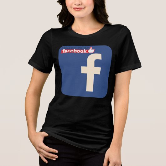 Facebookロゴデザイン トライブレンドＴシャツ (正面)