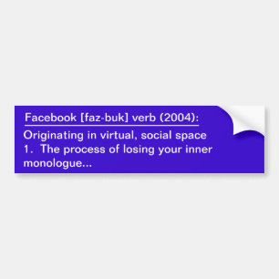 Facebook定義 バンパーステッカー