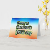 Facebook無料日 カード (黄色い花)
