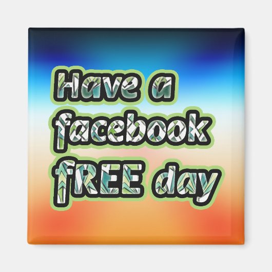 Facebook無料日 マグネット (正面)