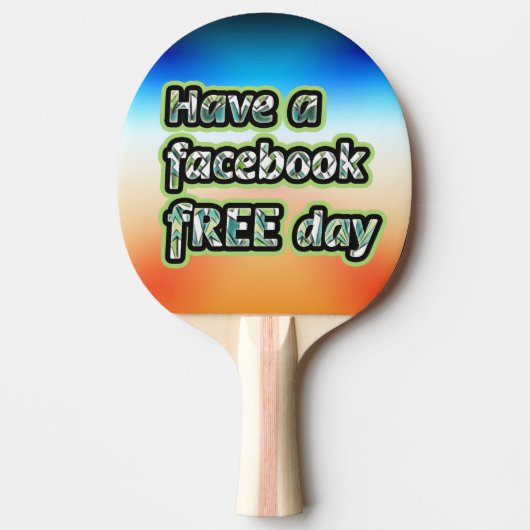 Facebook無料日 卓球ラケット (正面)