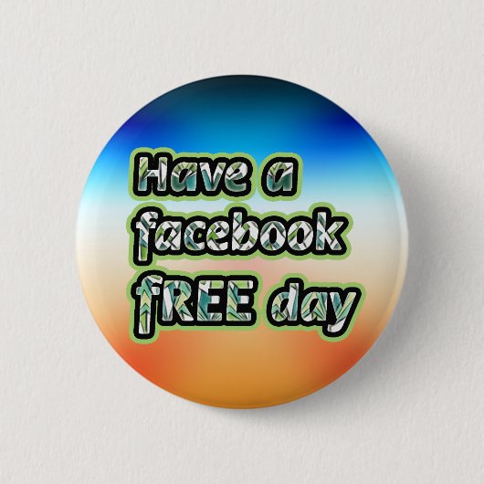 Facebook無料日 缶バッジ (正面)
