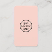 Facebook離れ Instagramの赤面ピンク 名刺 (裏面)