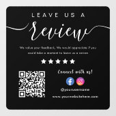 Facebook離れ InstagramロゴQrコードのレビュー ウィンドウサイン (シート)