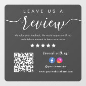 Facebook離れ InstagramロゴQrコードのレビュー ウィンドウサイン (シート)