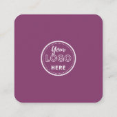 Facebook離れ InstagramロゴQrコードのレビュー スクエア名刺 (裏面)