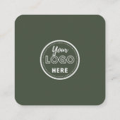 Facebook離れ Instagram Forest Greenのレビュー スクエア名刺 (裏面)