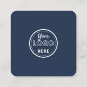 Facebook離れ Instagram Navy Blueのレビュー スクエア名刺 (裏面)