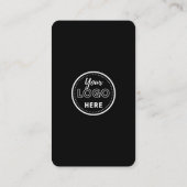 Facebook離れ Instagram Qrコードブラックのレビュー 名刺 (裏面)