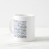 Facebook コーヒーマグカップ (正面左)