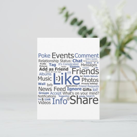 Facebook ポストカード (スタンド正面)