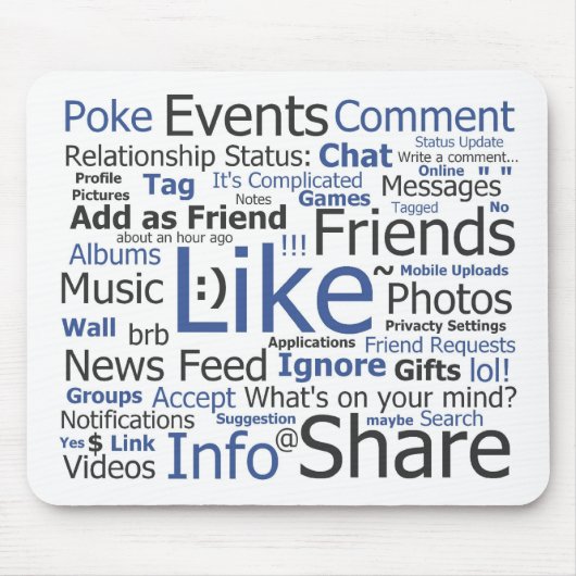 Facebook マウスパッド (正面)