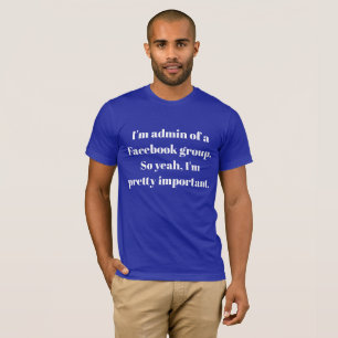 Facebook Admin Tシャツ