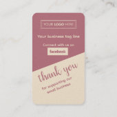 Facebook Business Review with QR Code 名刺 (裏面)