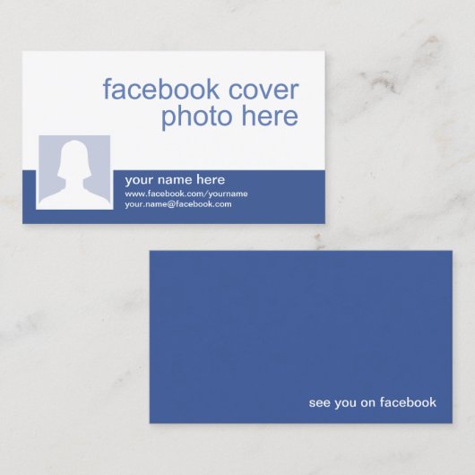 Facebook CC0213名刺 名刺 (正面/裏面)