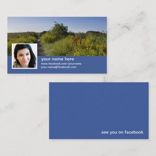 Facebook CC0417名刺で自分を見つける 名刺 (正面/裏面)