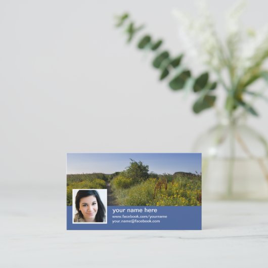 Facebook CC0417名刺で自分を見つける 名刺 (スタンド正面)