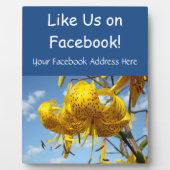 Facebook Counter Retailサービスシンボルや象徴のLike Us フォトプラーク (正面)