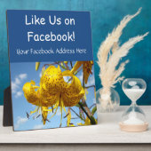 Facebook Counter Retailサービスシンボルや象徴のLike Us フォトプラーク (側面)