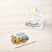 Facebook for Dogs スクエアペーパーコースター (インサイチュ)