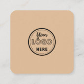 Facebook Instagramのロ離れゴのレビュー素朴 スクエア名刺 (裏面)