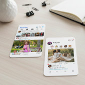 Facebook & Instagramスタイル ソーシャルメディア写真 名刺