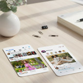 Facebook & Instagramスタイル ソーシャルメディア写真 名刺