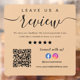 Facebook InstagramロゴQrコード離れAレビュー ウィンドウサイン