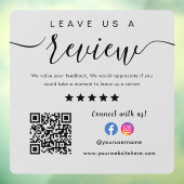 Facebook InstagramロゴQrコード離れAレビュー ウィンドウサイン (シート3)