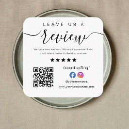 Facebook InstagramロゴQrコード離れAレビュー スクエア名刺