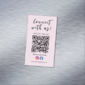 Facebook Instagram Qrコードと接続 マグネット名刺 (インサイチュ)