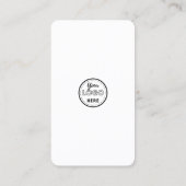 Facebook Instagram QRコードロゴを使用して接続 名刺 (裏面)