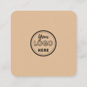 Facebook Instagram Qrコード離れAレビューロゴ スクエア名刺 (裏面)