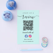 Facebook Instagram Qrコード離れAレビュー チラシ (シングル)
