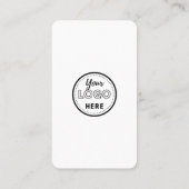 Facebook Instagram Qrコード離れUs Aレビューホワイト 名刺 (裏面)