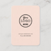 Facebook Instagram TiktokソフトピーチQRコード 名刺 (裏面)