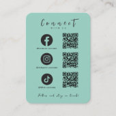 Facebook Instagram Tiktok QRコードシーフオム 名刺 (正面)
