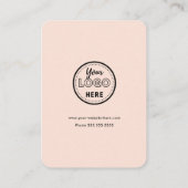 Facebook Instagram Tiktok QRコードソフトピーチ 名刺 (裏面)