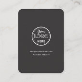 Facebook Instagram Tiktok QRコードソフトブラック 名刺 (裏面)