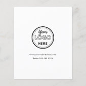 Facebook Instagram Tiktok QRコードトレンディー白 チラシ (裏面)