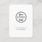 Facebook Instagram Tiktok QRコードホワイトモダン 名刺 (裏面)