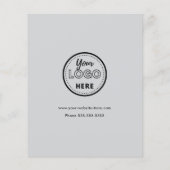 Facebook Instagram Tiktok QR Code Light Grey チラシ (裏面)