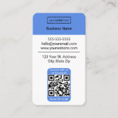 Facebook QRコードを使用したGoogleレビューの名刺 名刺 (正面)